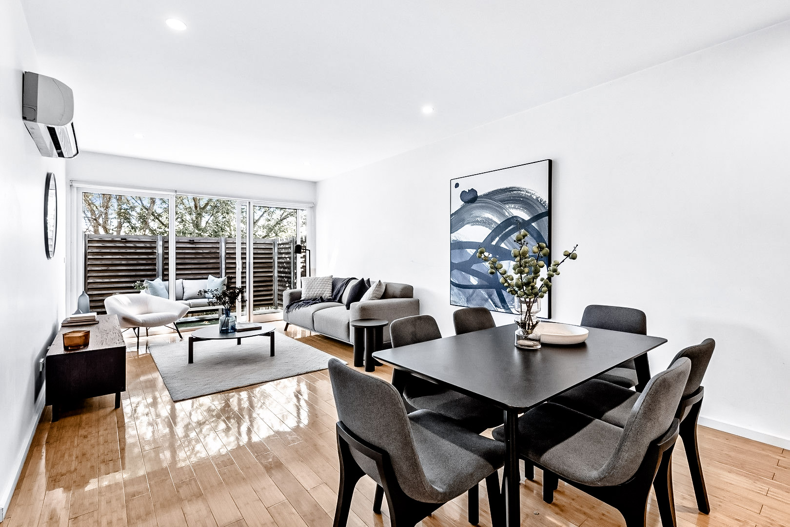Property-Styling_Hughesdale_Dining-Living-Balcony